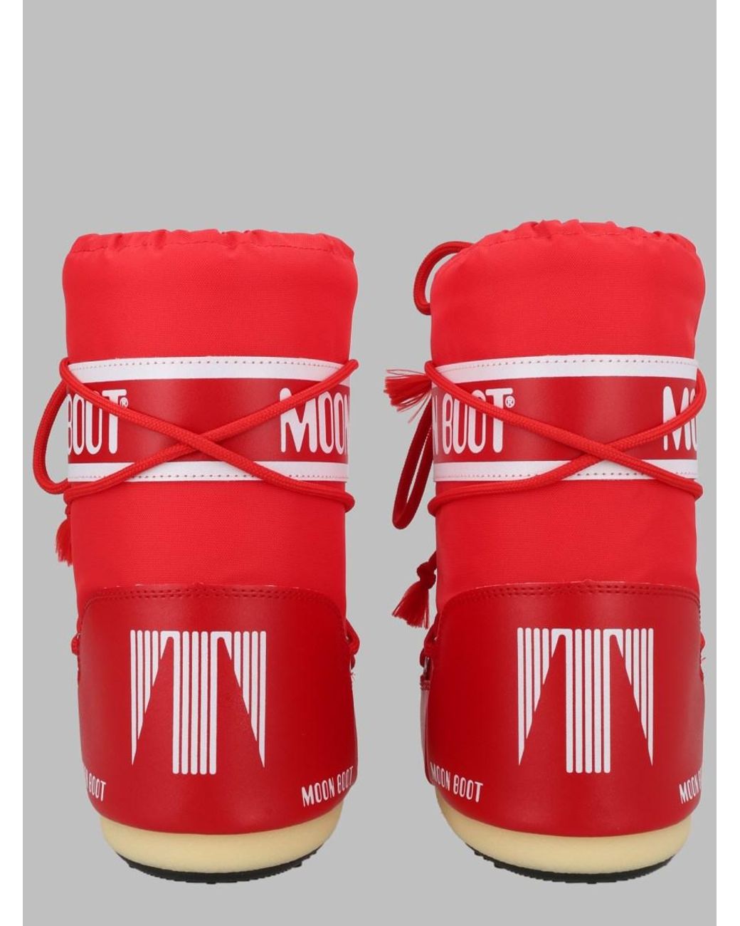 Moon Boot Red Icon Logo Boots