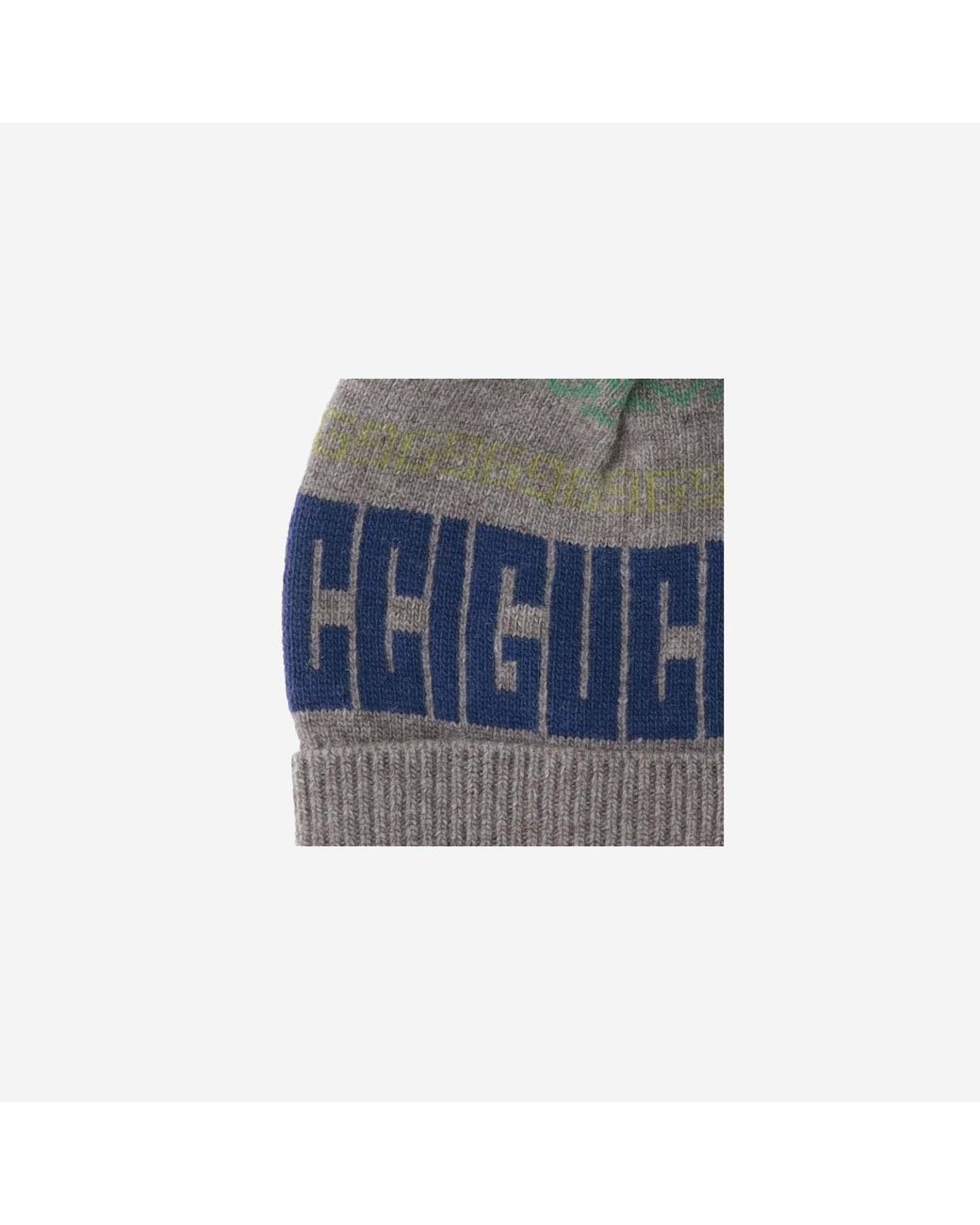 Gucci Gray Wool Hat With Logo for men