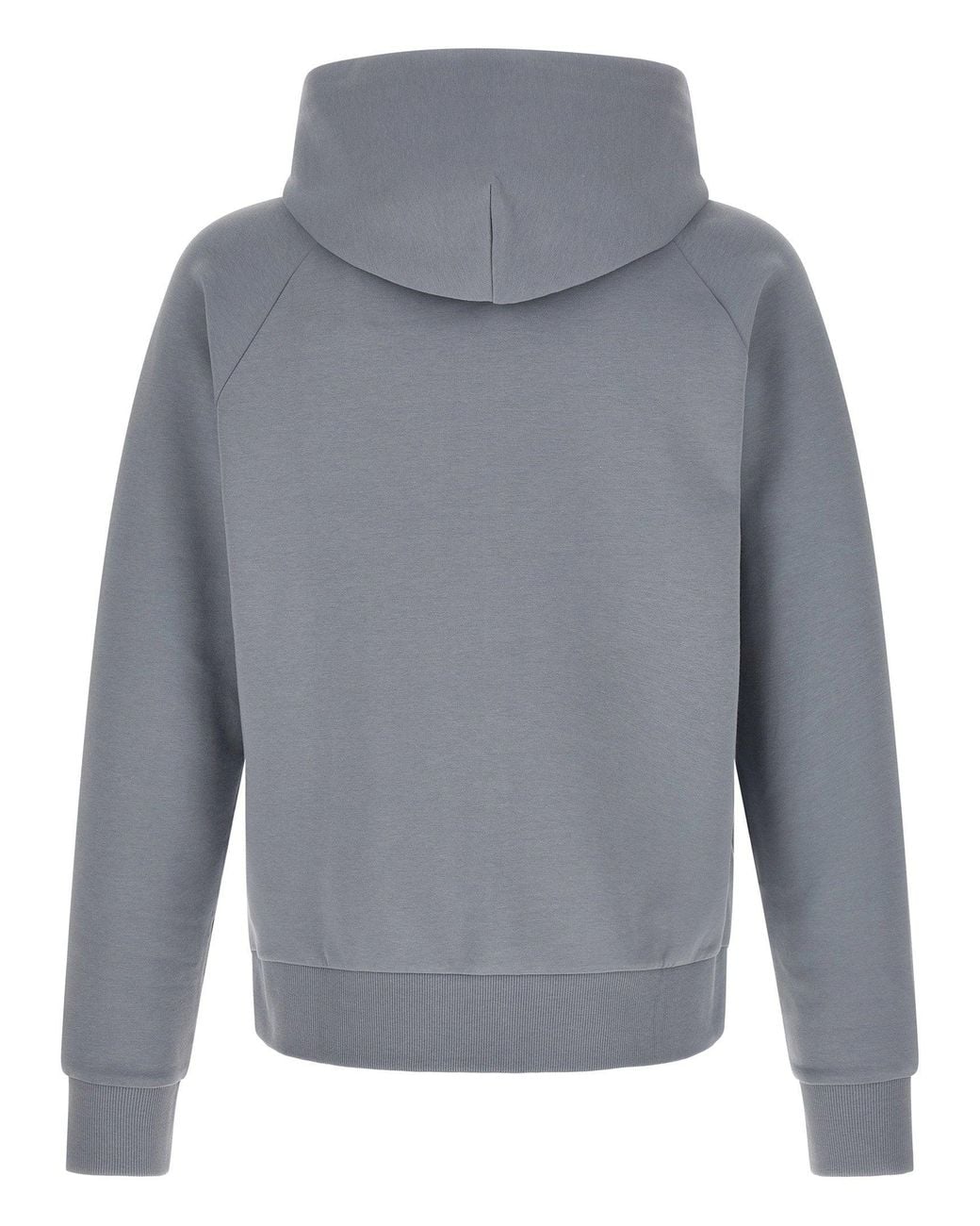 Boss Gray Cotton-Canvas Hoodie for men