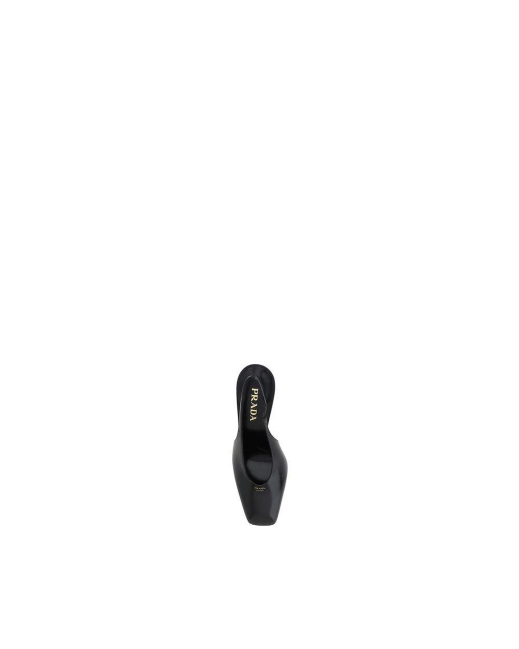 Prada Black Calf Leather Pumps