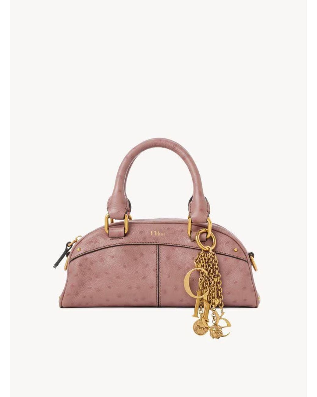 Chloé Pink Chloé-Hardware Leather Shoulder Bag