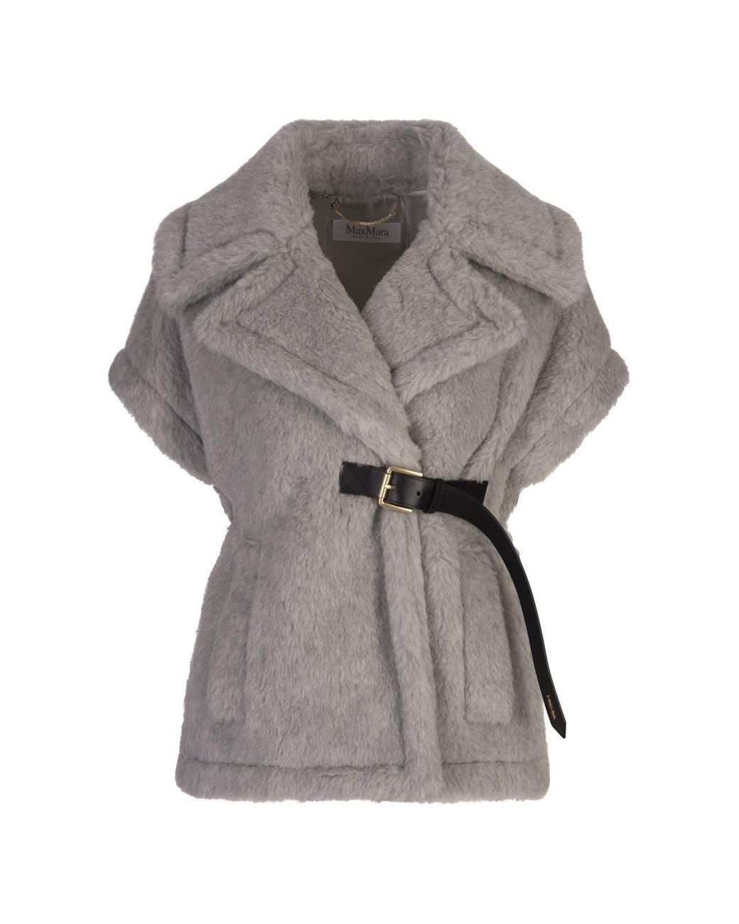 Max Mara New Abavo Cape in Gray | Lyst