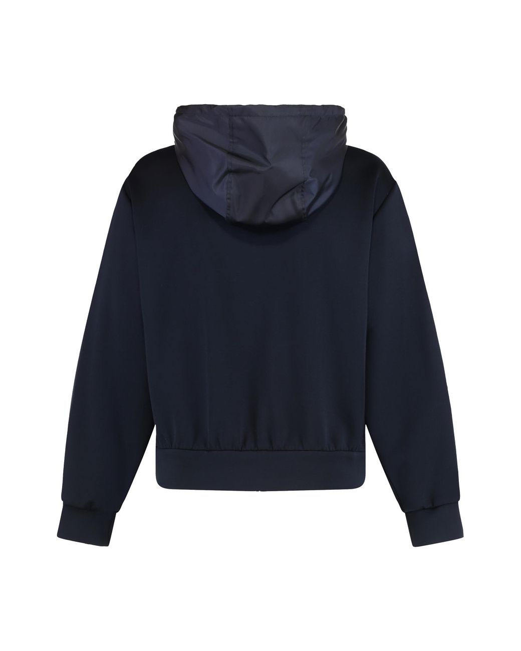 Prada Blue Full Zip Hoodie Cotton for men