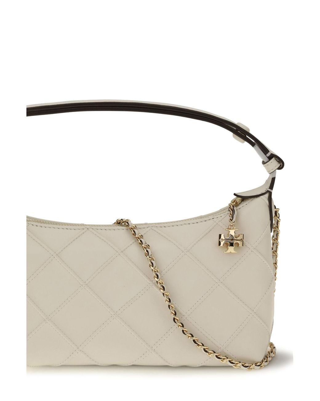 Tory Burch Metallic Fleming Clutch Calf Leather Hand Bags