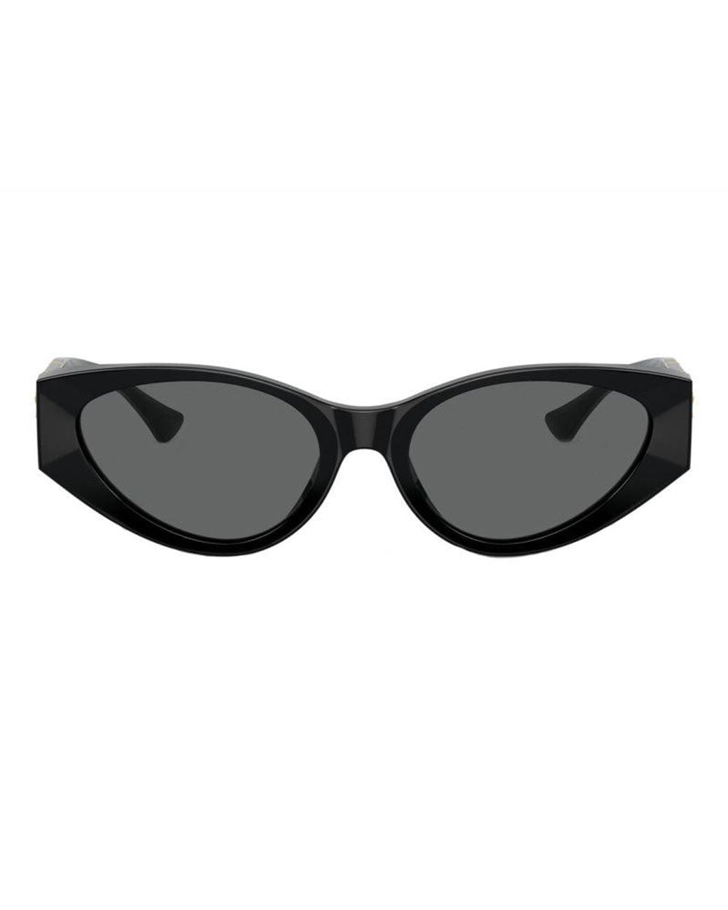 Versace Black Cat Eye Full Rim, With A Frame And Dark Lens
