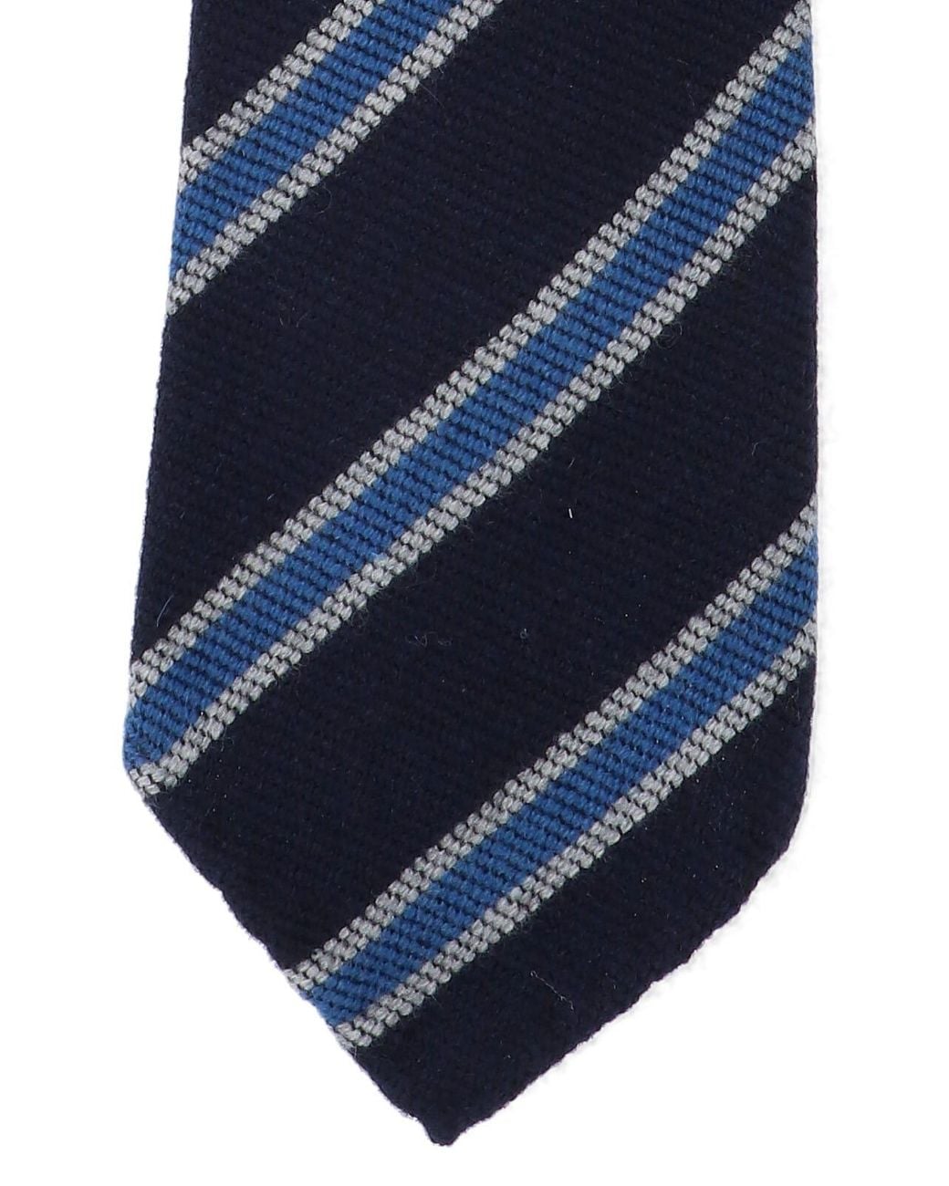 Cesare Attolini Blue Striped Tie for men