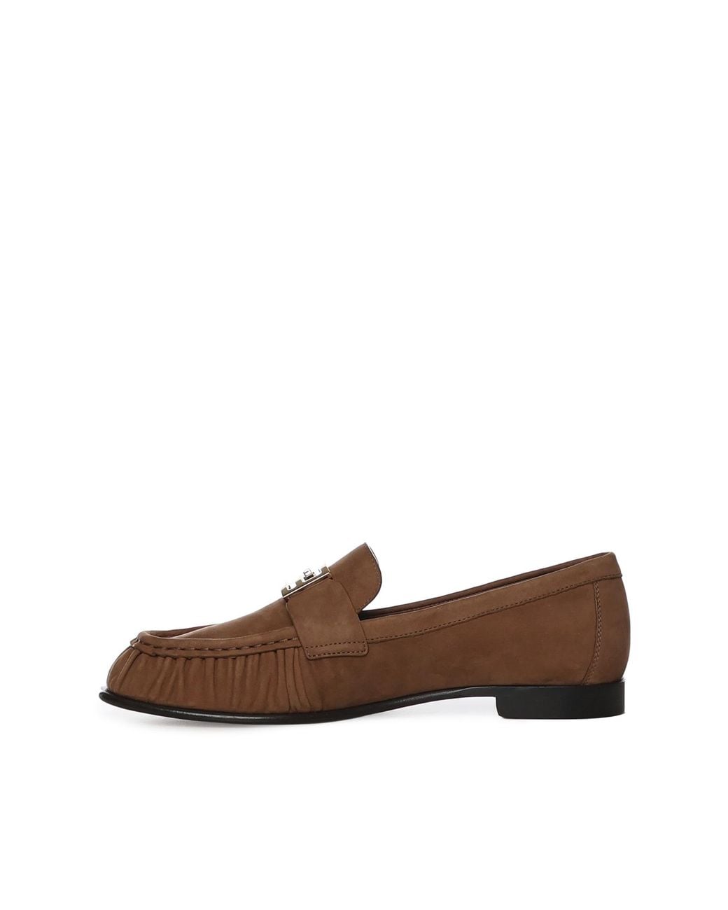 Fendi Brown Flat Shoes Calfskin