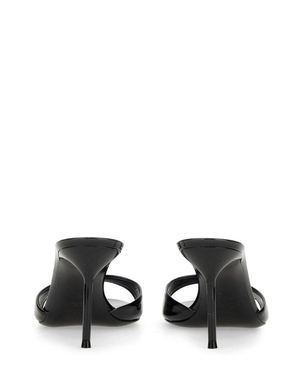 Paris Texas Black Mule Lidia