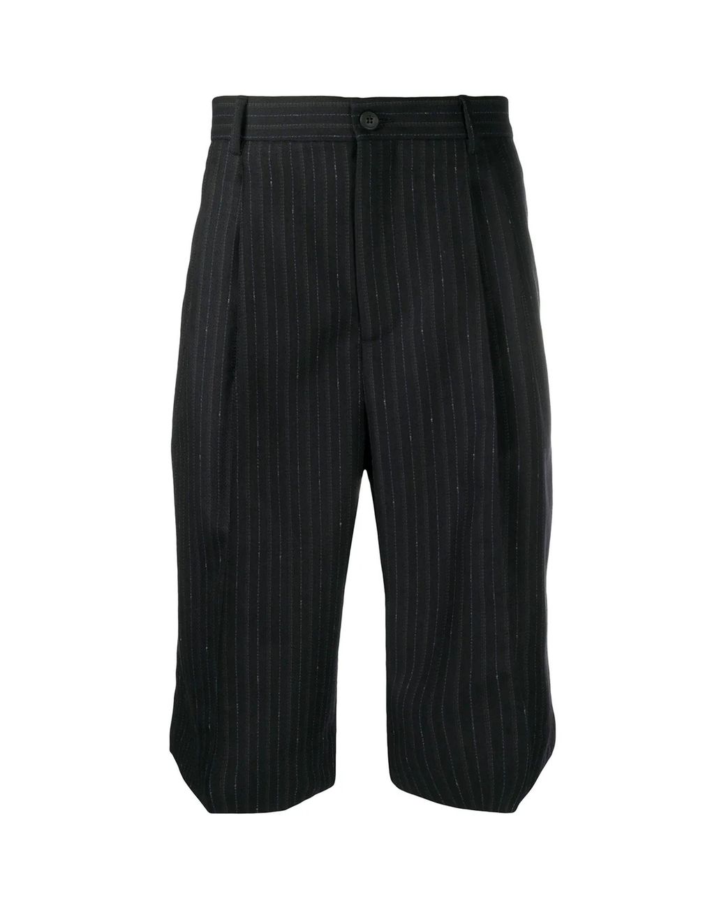 Ferragamo Black Striped Tailored Shorts for men