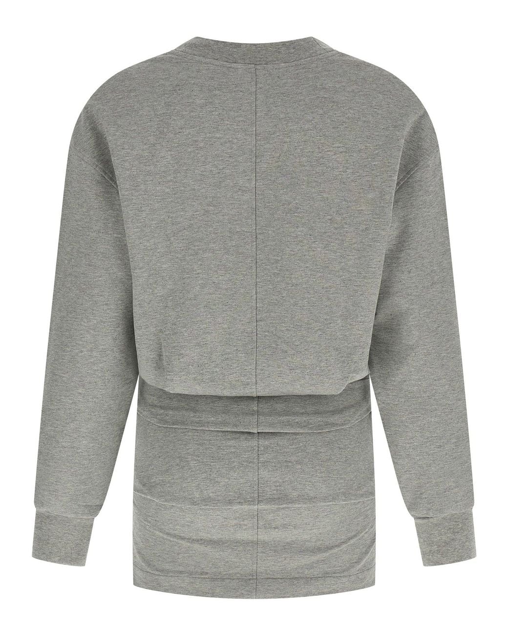 The Attico Gray Draped Mini Dress