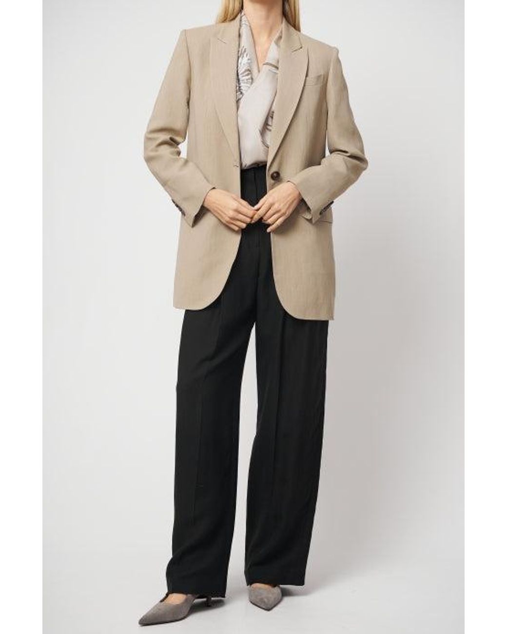 Brunello Cucinelli Multicolor Tailored Linen Jacket