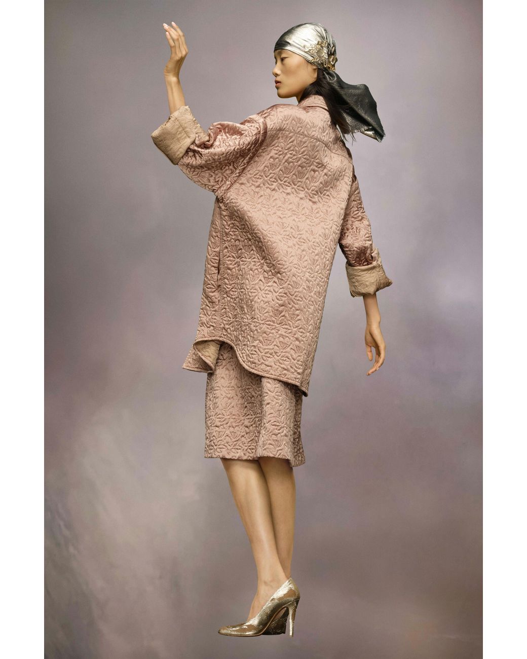 Maison Margiela Natural Powder Quilted Oversized Shirt