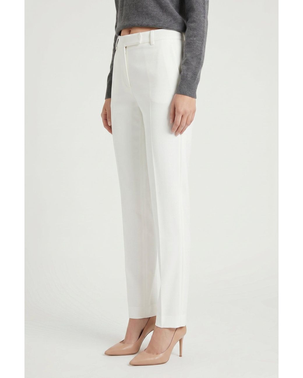 Brunello Cucinelli White Off Tailored Trousers