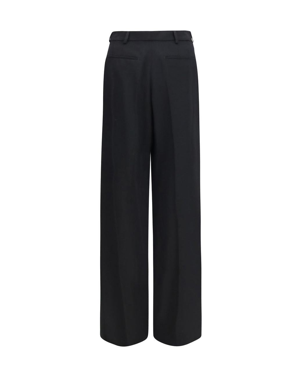 Saint Laurent Blue Saint Laurent Fluid Grain De Poudre Trousers for men
