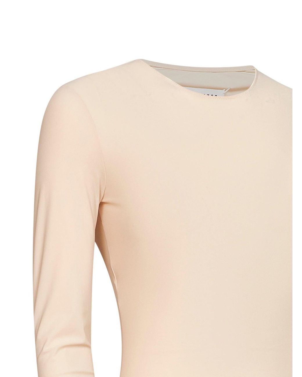 Maison Margiela Natural Almond Technical Jersey Bodysuit