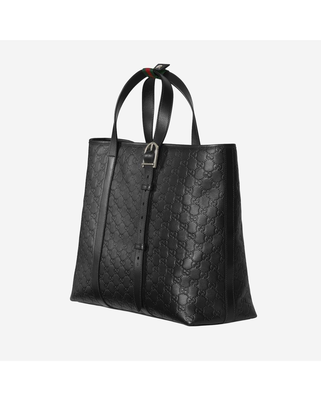 Gucci Black Gg Emblem Tote Bag for men