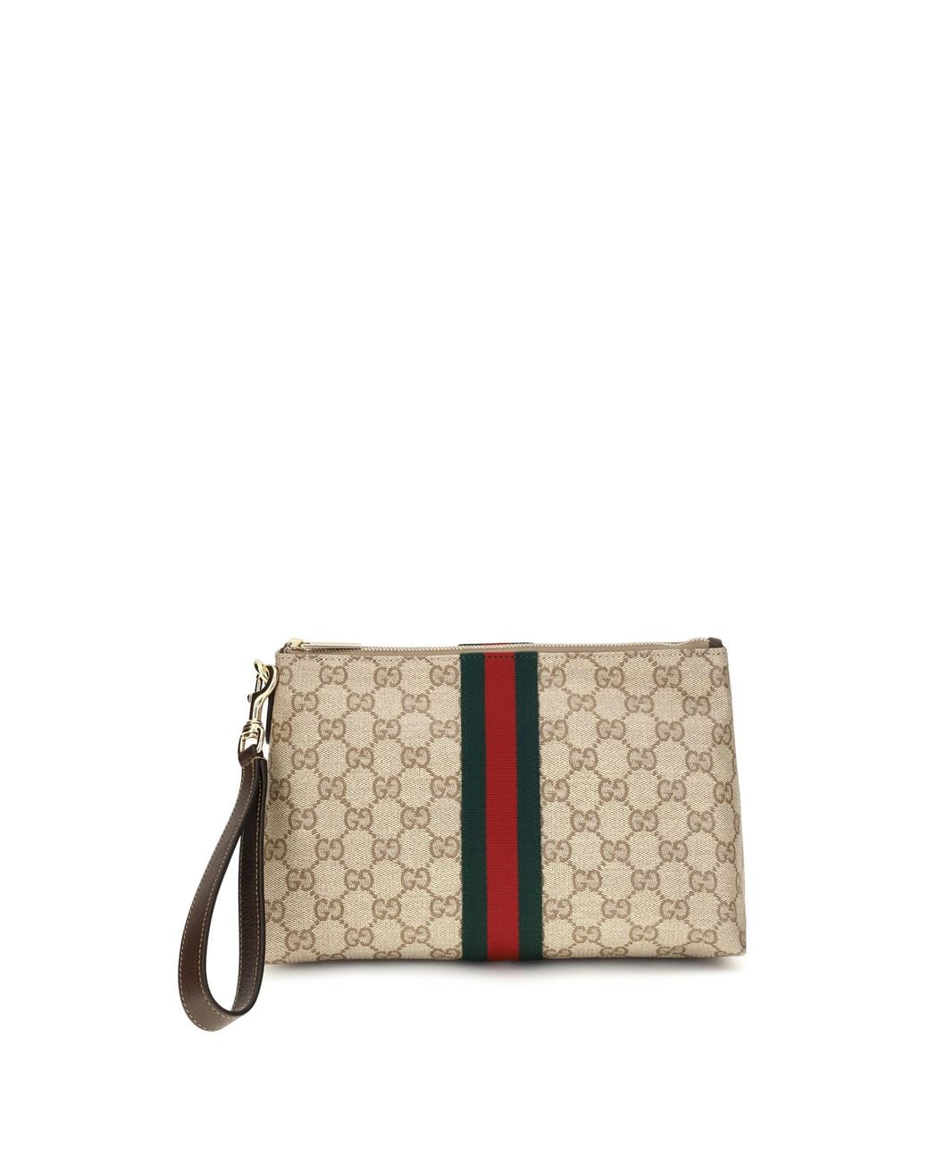 Gucci Natural Pouch Gg Web Canvas Fabric Shoulder Bags for men