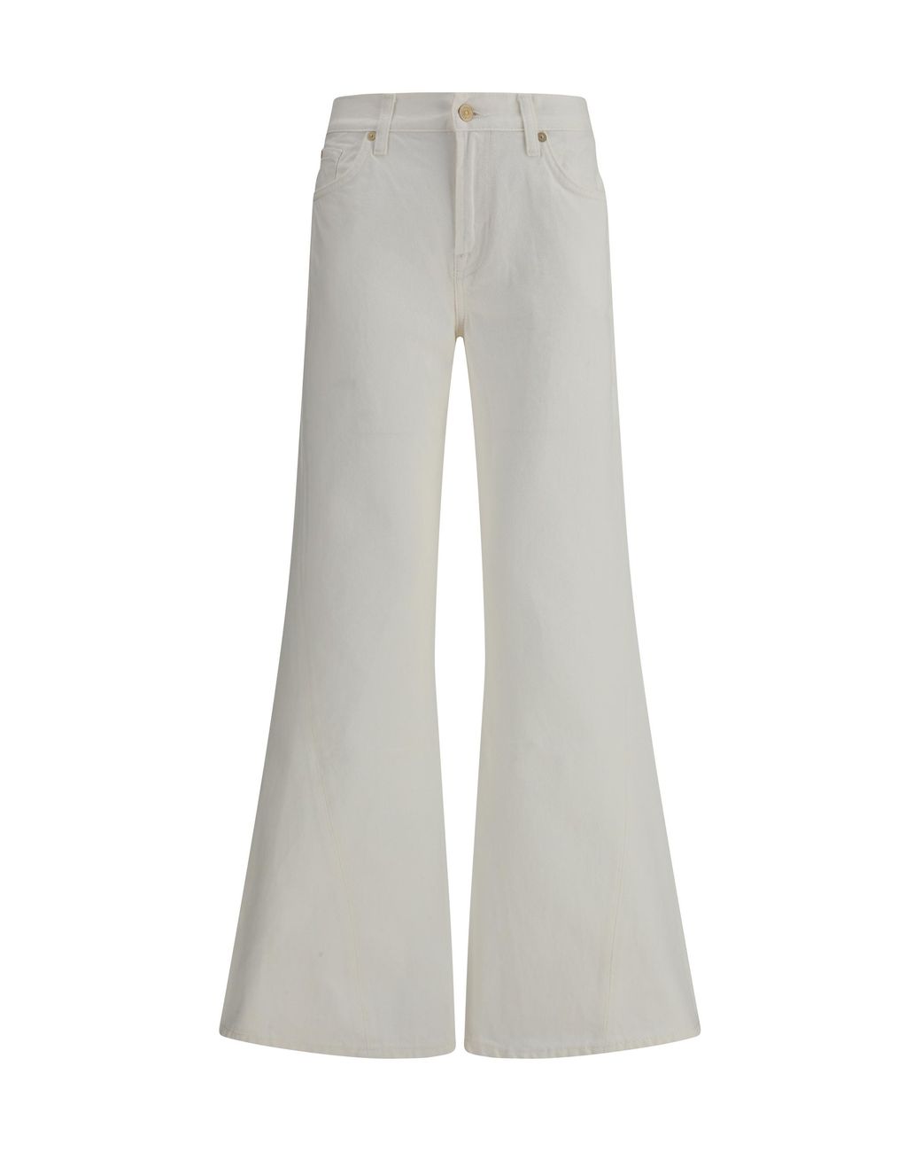 7 For All Mankind Gray Jeans Spencer Flare Cotton