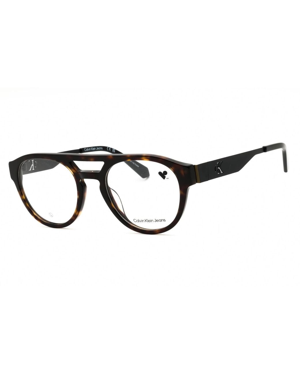 Calvin Klein Black Calvin Klein Jeans Ckj24633 Round Acetate Eyeglasses