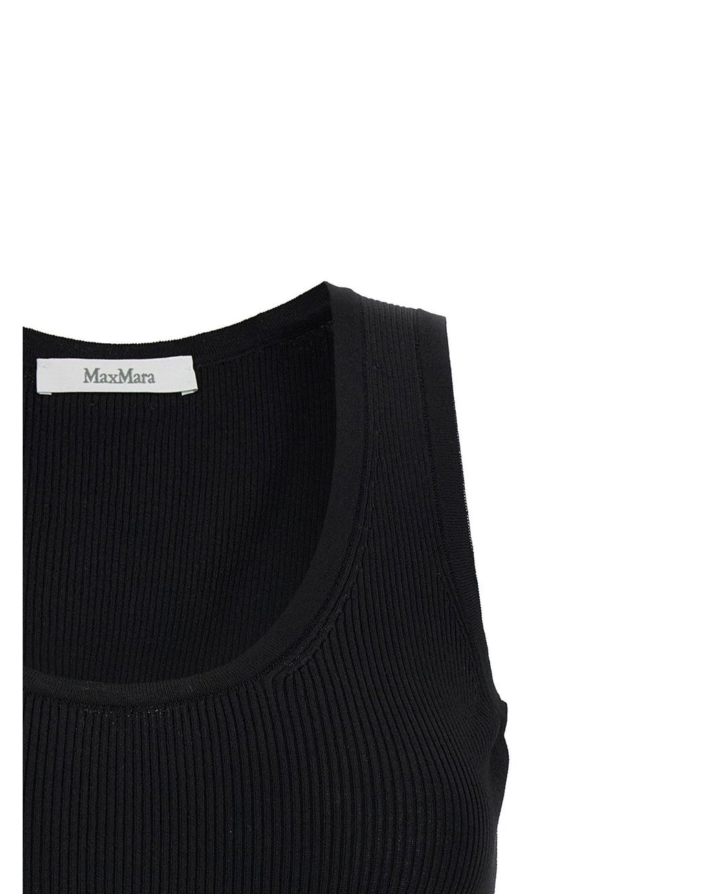 Max Mara Black Editta Tank Top