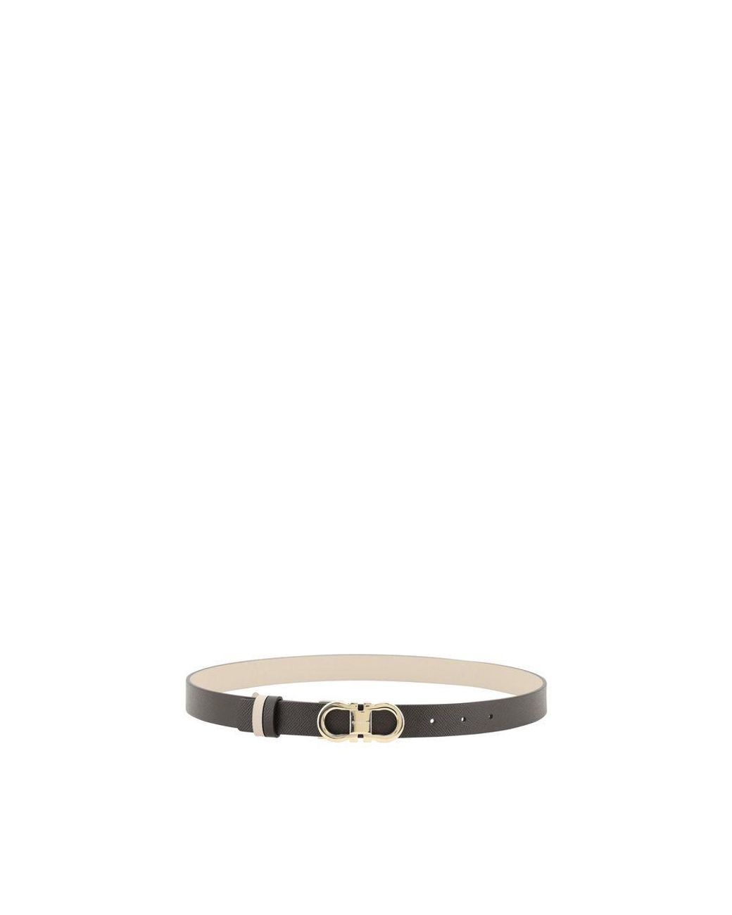 Ferragamo Black Leather Belt