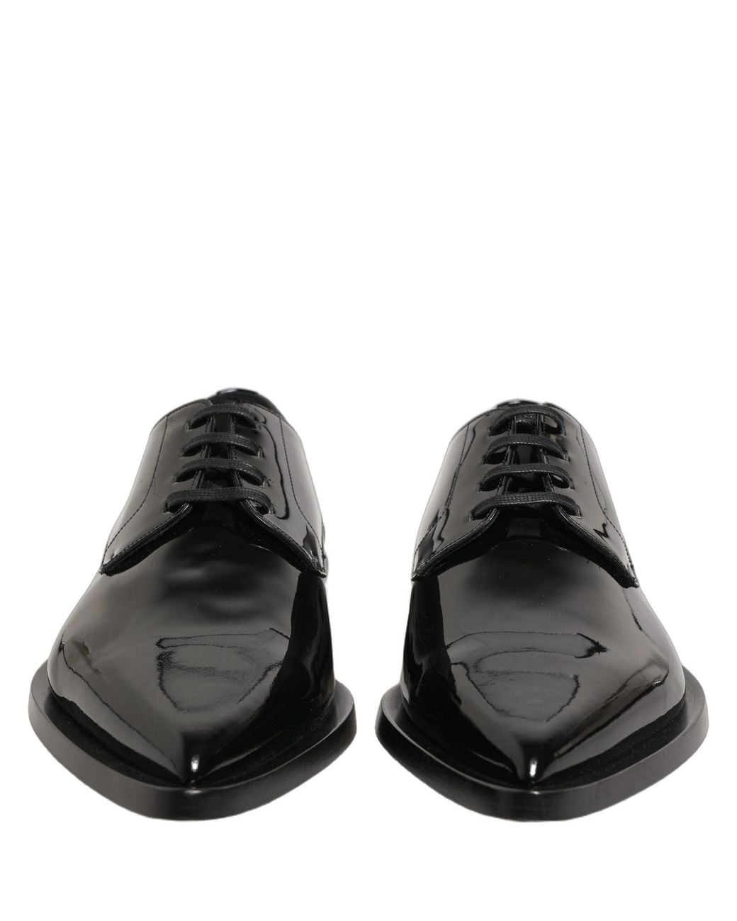Dolce & Gabbana Black Leather Derby Dress Formal Shoes Calf for men
