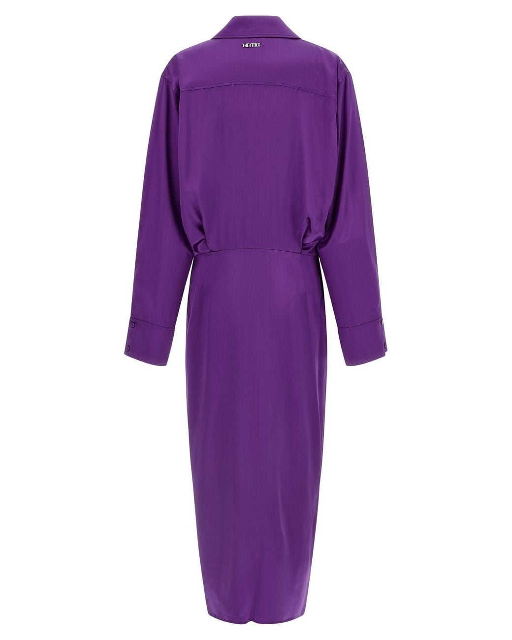 The Attico Purple Chemisier Dress