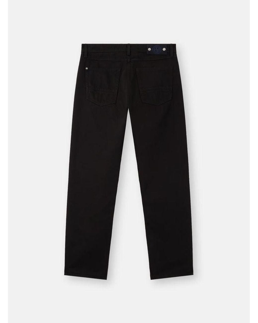 Stone Island Black Stone Island Five-Pocket Denim Jeans for men
