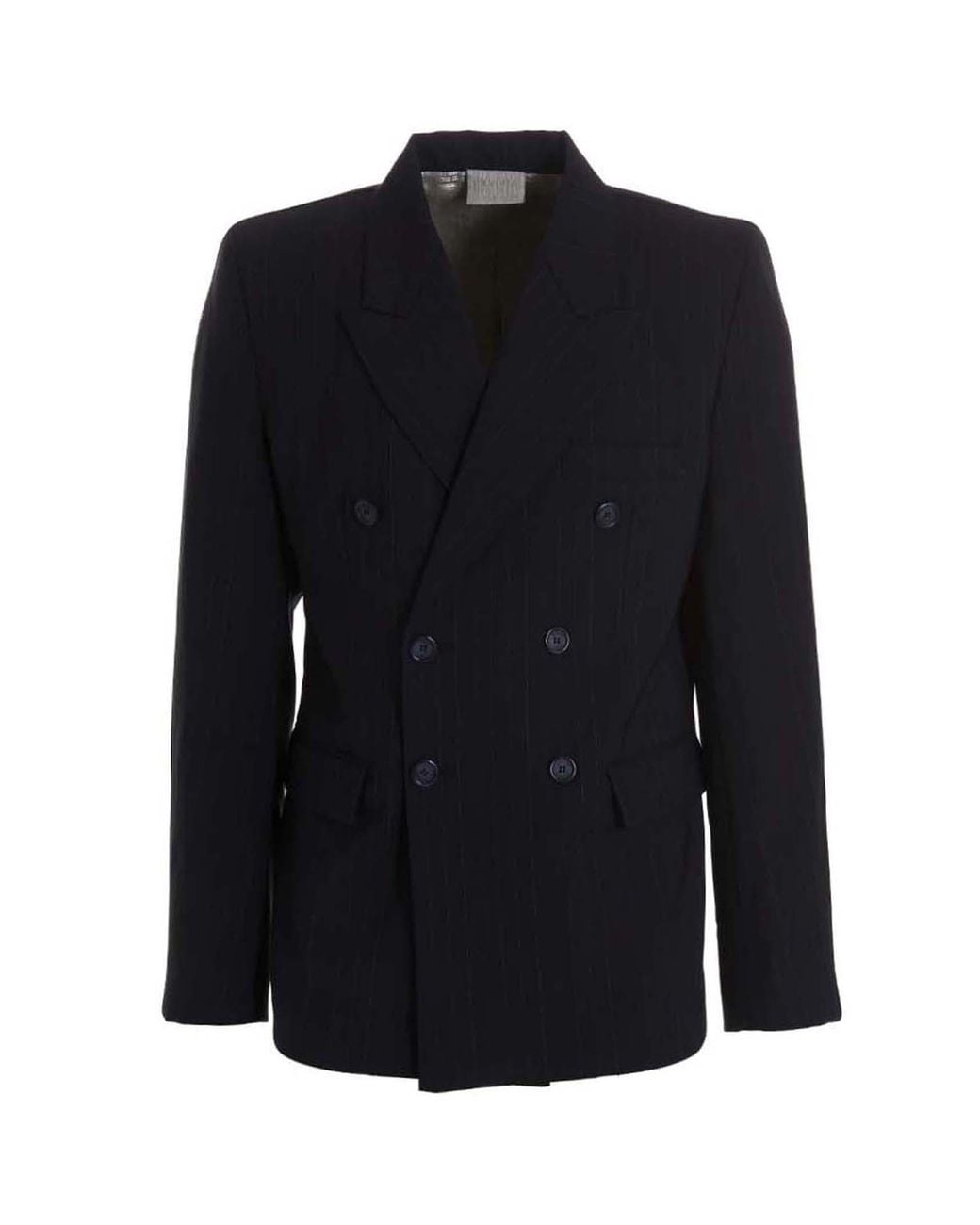 VTMNTS Blue Tailored Blazer Jacket Virgin Wool Elastane for men