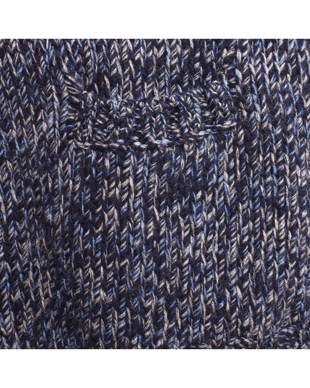 Brunello Cucinelli Blue Cashmere Knit Sweater for men