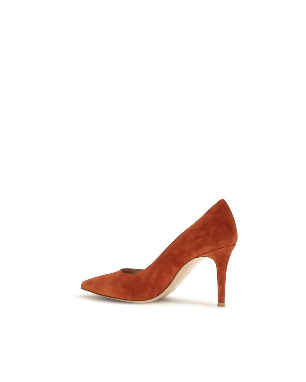 Gianvito Rossi Brown Calf Leather Bos Taurus High Heel Pumps