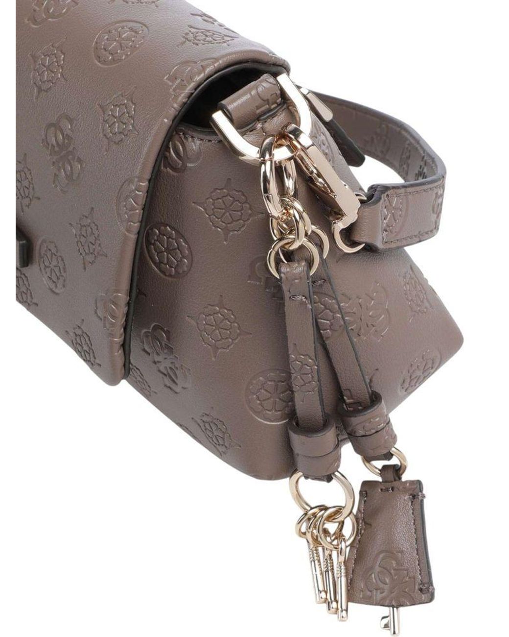 Guess Gray Crossbody Bag Polyurethane Crossbody-Bags