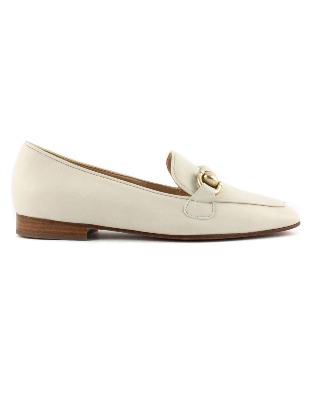 Roberto Festa Angie Beige Leather Loafer in Natural | Lyst