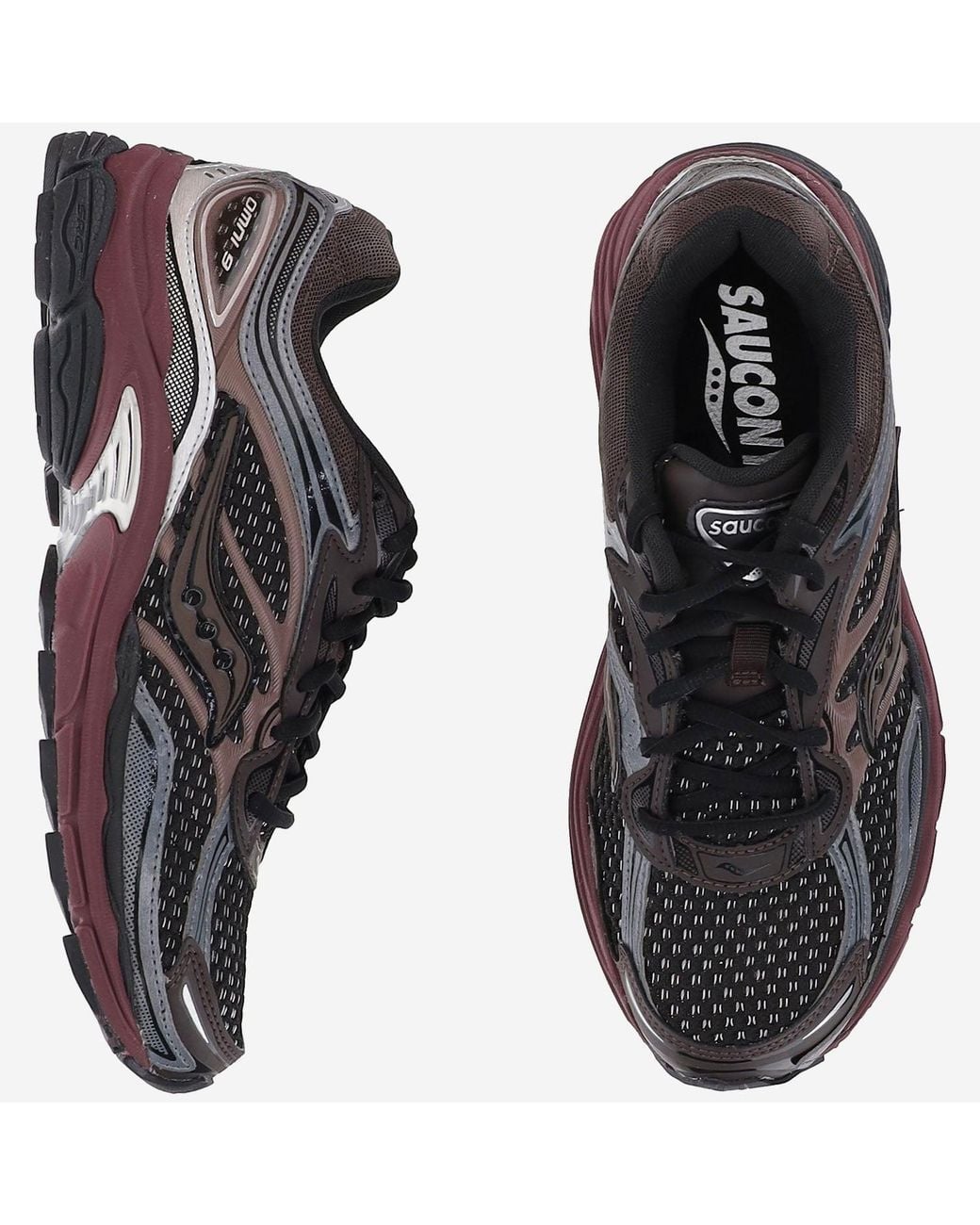 Saucony Brown Sneakers Pro Grid Omni 9 Polyurethane for men
