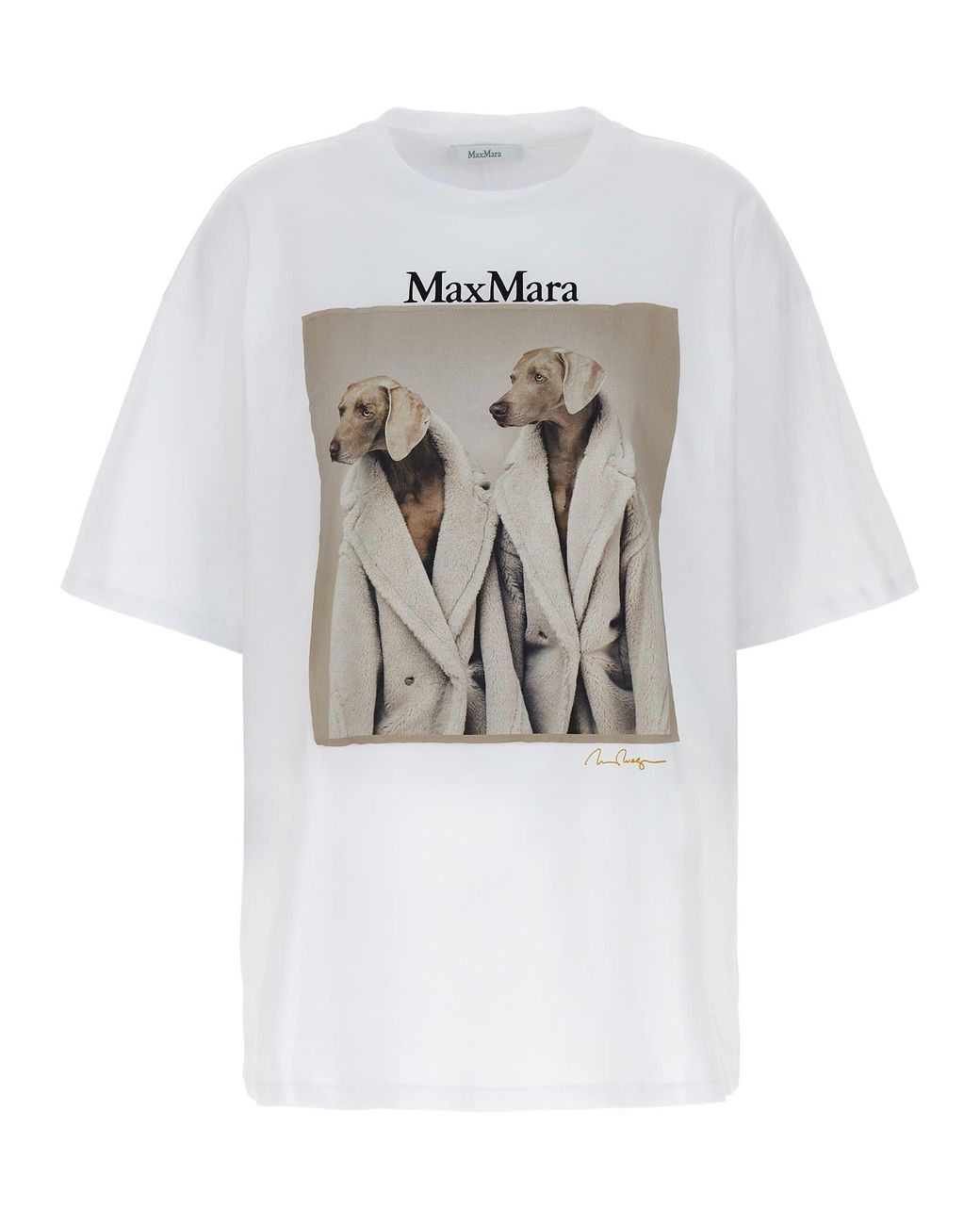 Max Mara Tacco T-shirt in White | Lyst