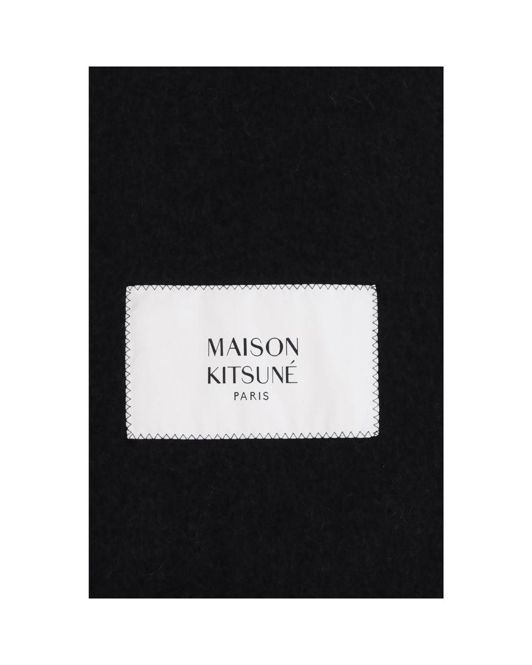 Maison Kitsuné Black Polyamide Scarf for men