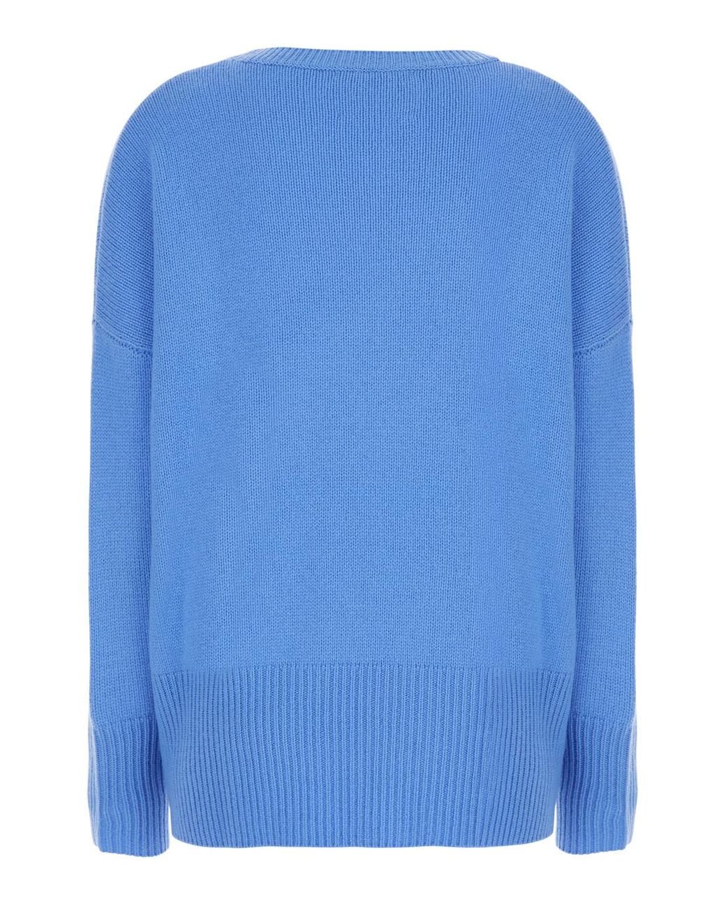 Lisa Yang Blue Sweater Mila Cashmere Knitted Tops