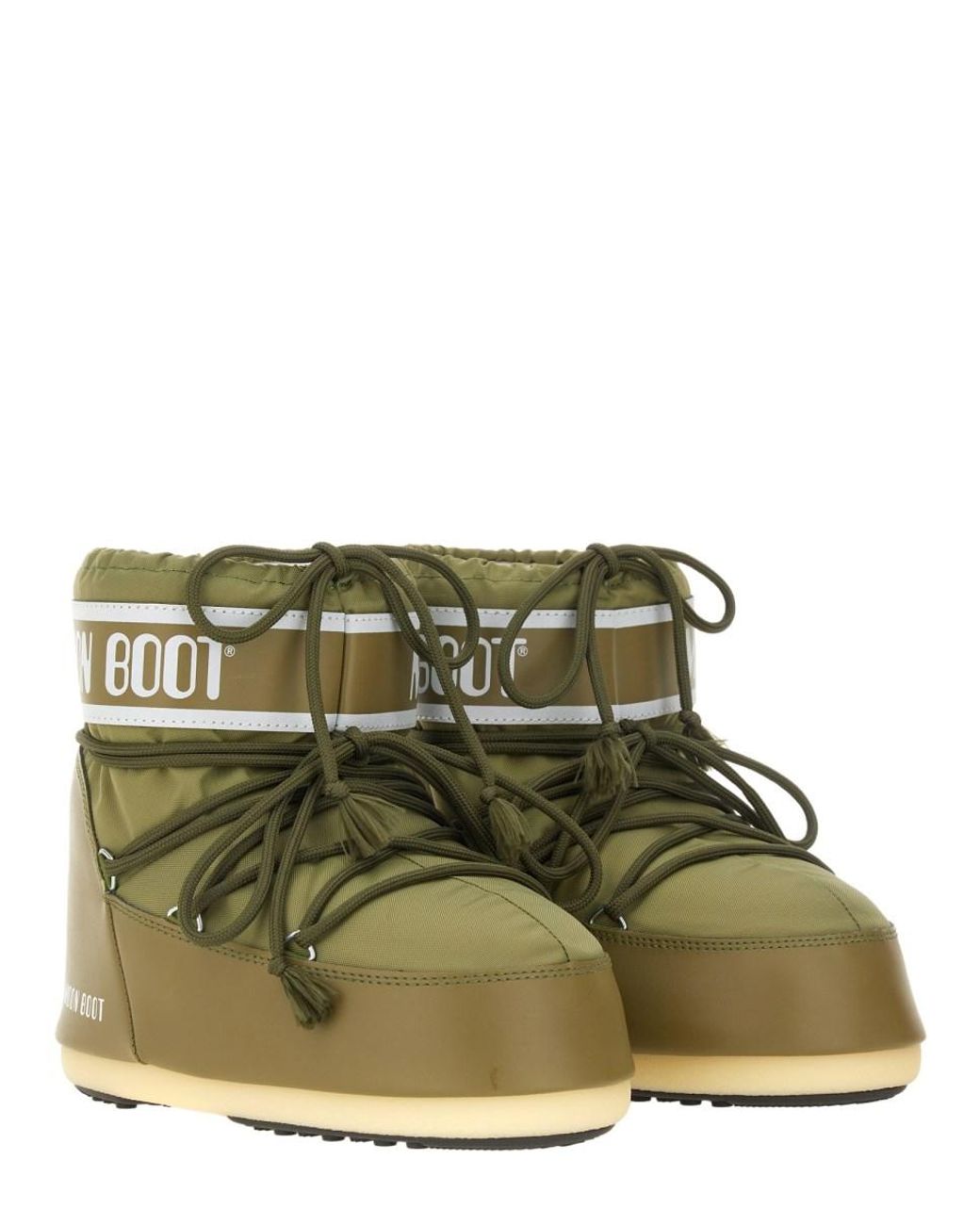 Moon Boot Green Icon Low Boots Polyamide