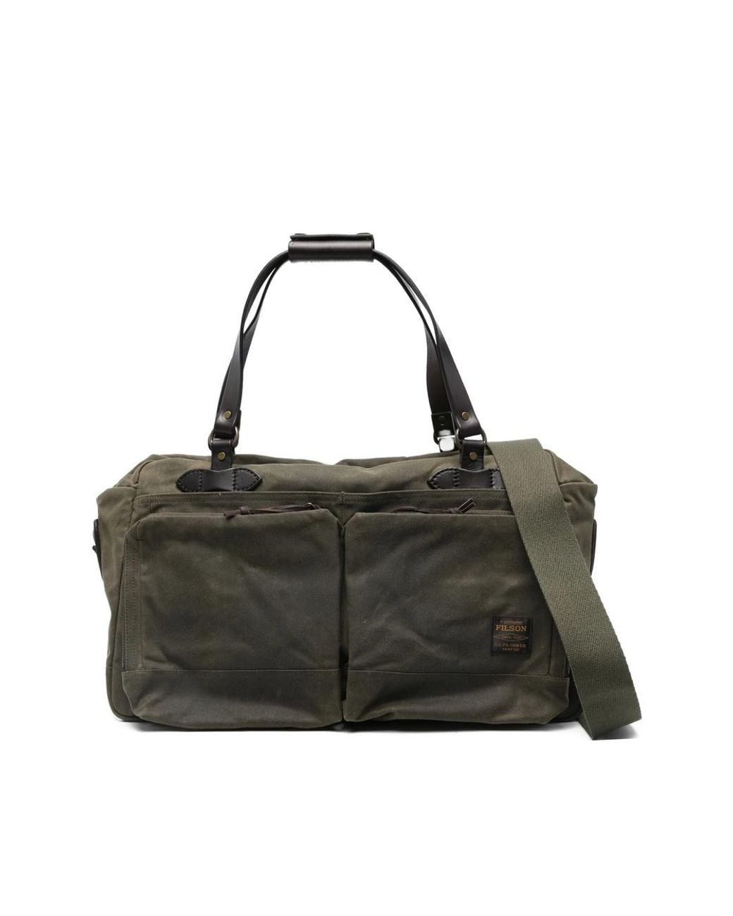 Filson Black Bum Bag Cotton 100. Shoulder for men