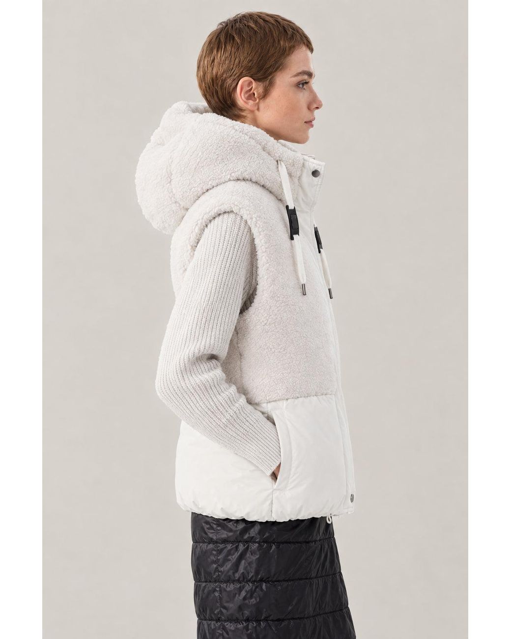 Brunello Cucinelli Natural Cold Mixed Fabric Jacket Clothing