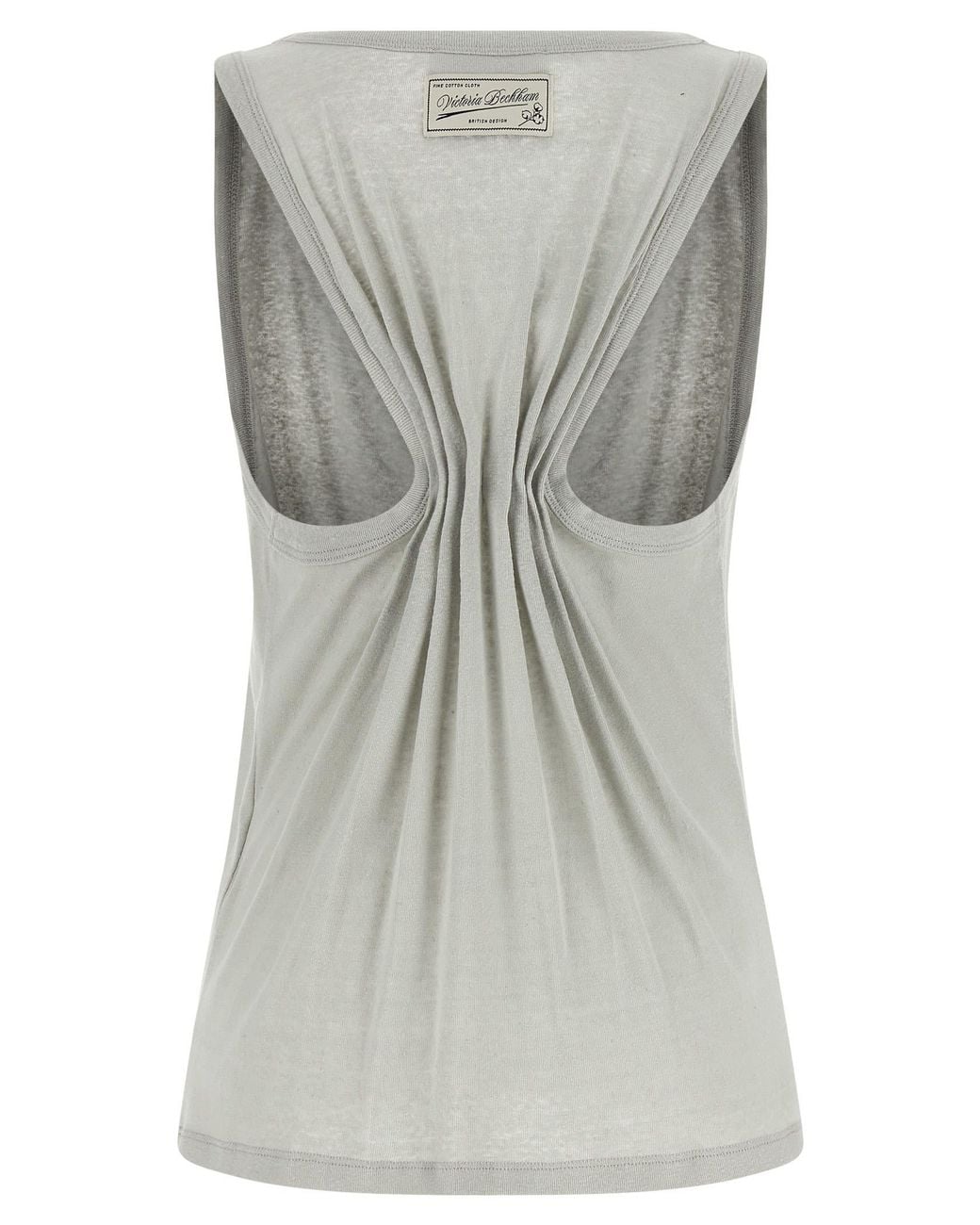 Victoria Beckham Gray 'Split' Tank Top