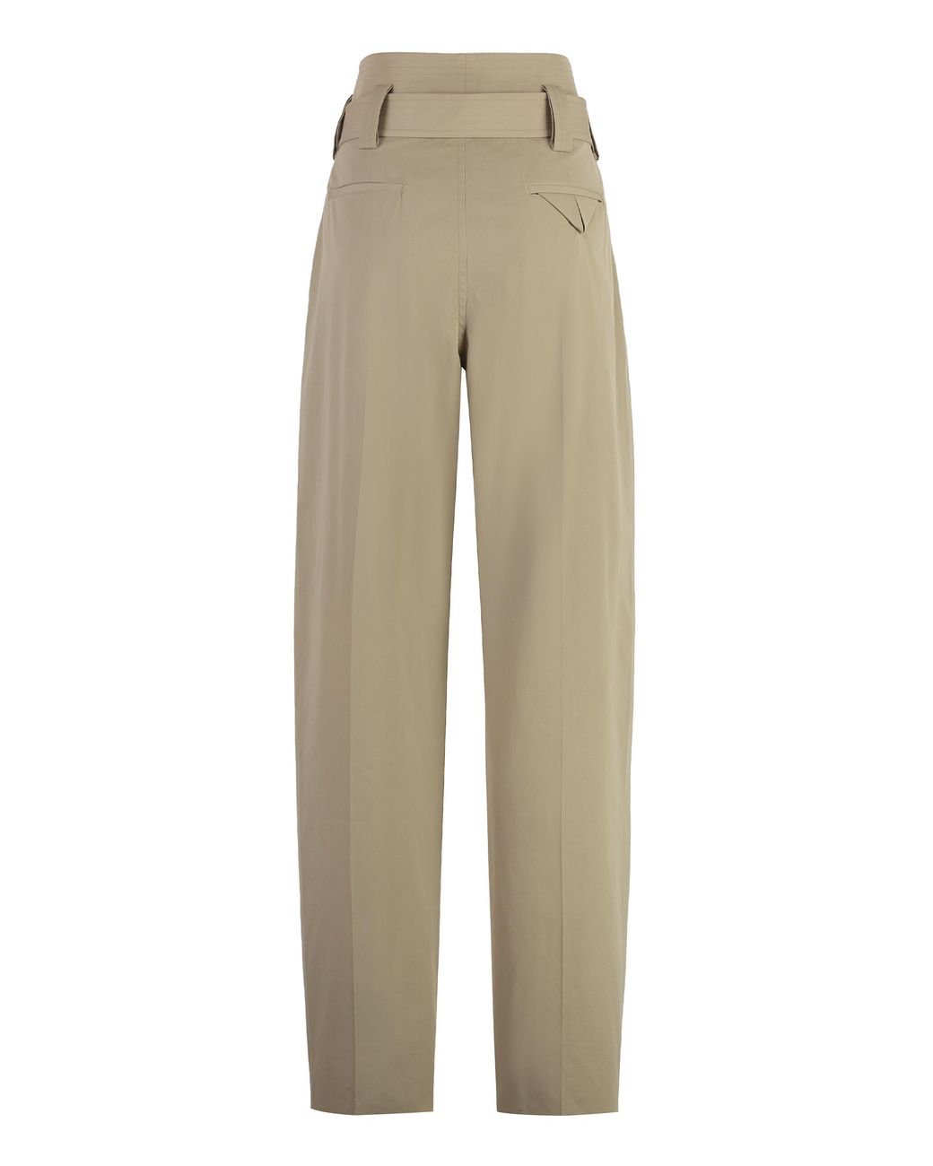 Bottega Veneta Natural Trousers Cotton Gabardine Straight