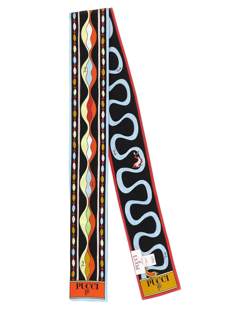 Emilio Pucci White Emilio Pucci Silk Foulard Scarf
