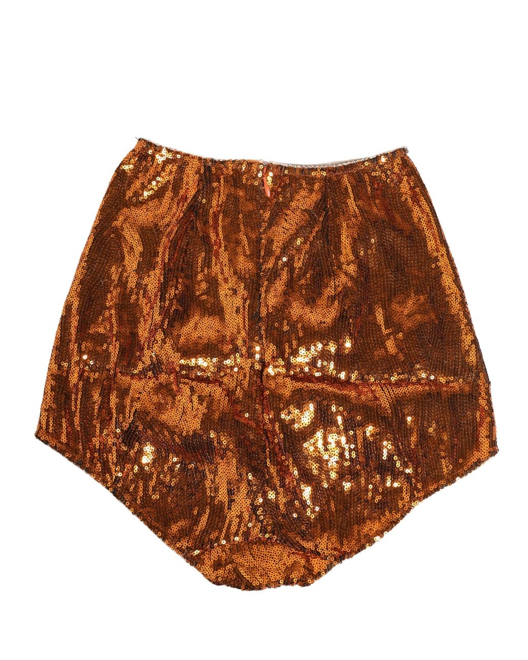 Dolce & Gabbana Brown Sequin Nylon High Waist Girdle Underwear Clothing