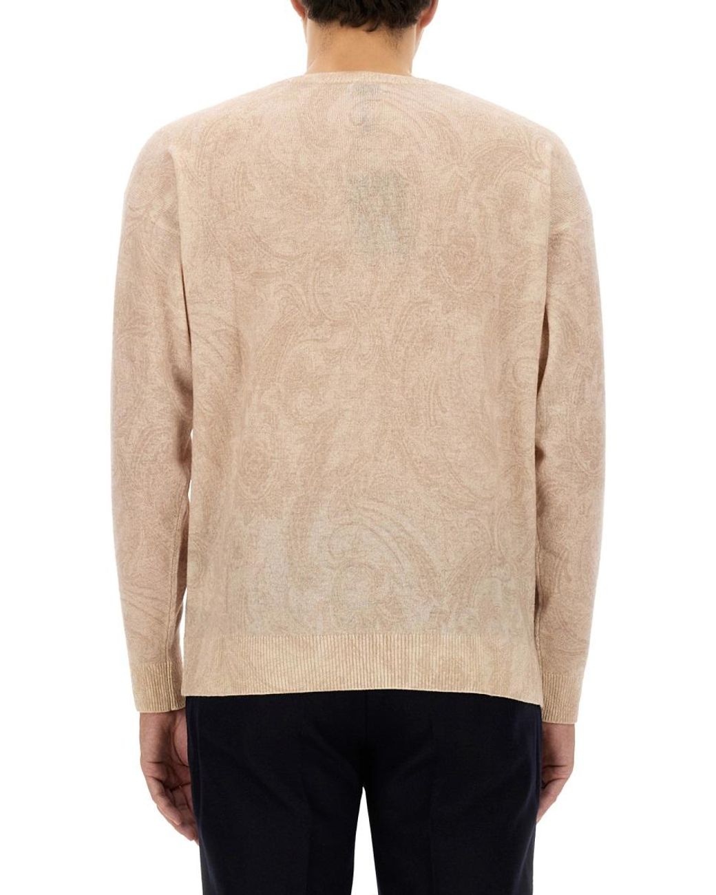 Etro Natural Wool Jersey Jumpers for men