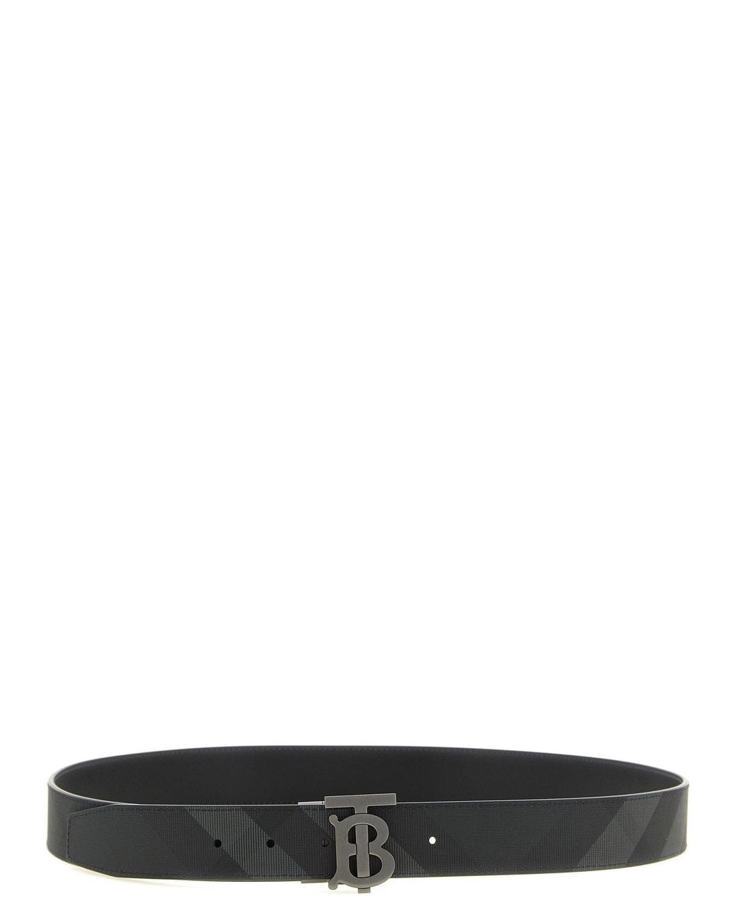 Burberry Black Reversible Tb Monogram Belt for men
