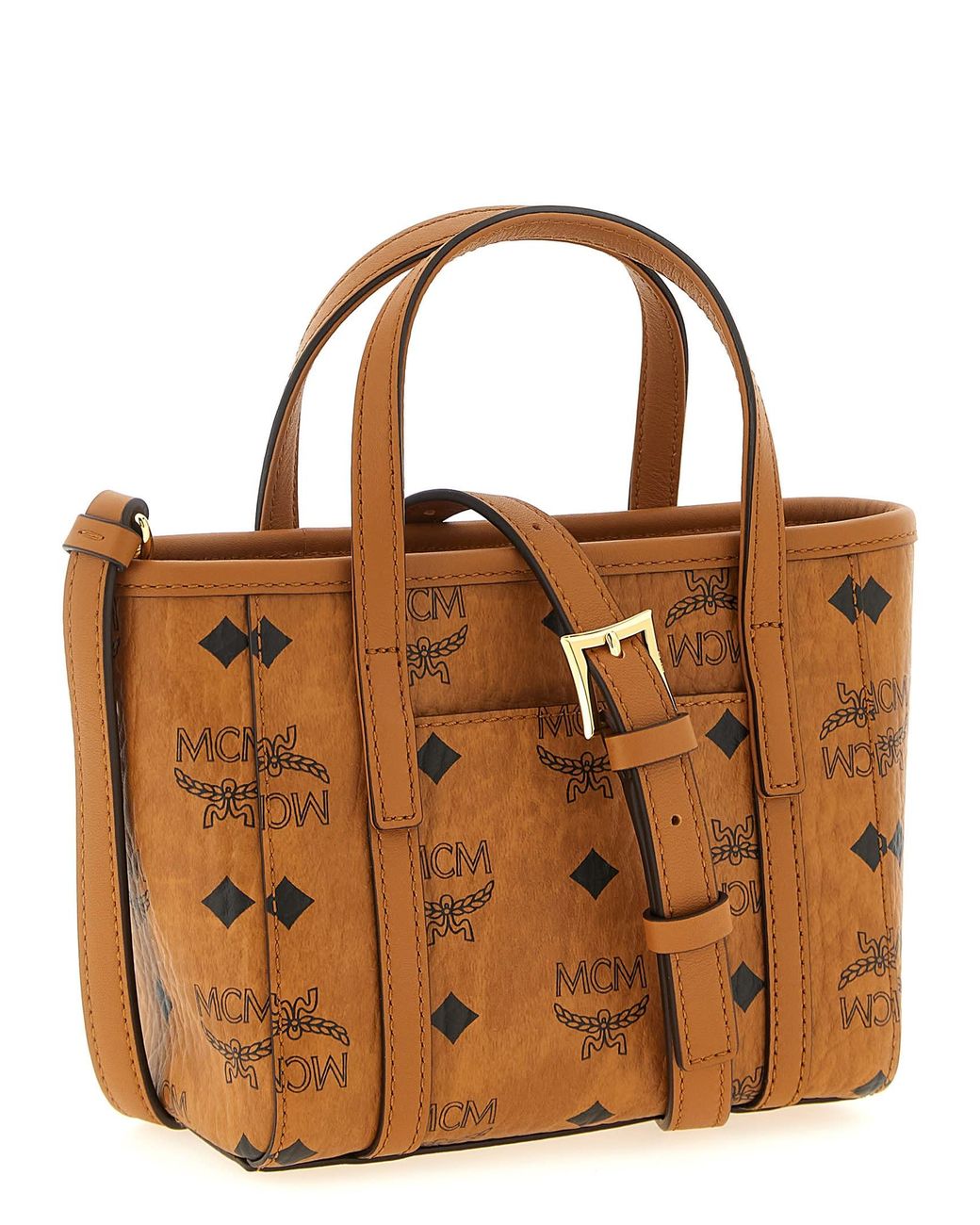MCM Brown Toni X-Mini Shopping Bag