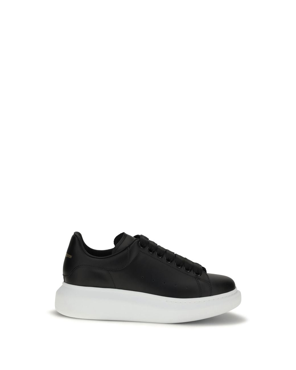 McQueen Black Leather Sneakers