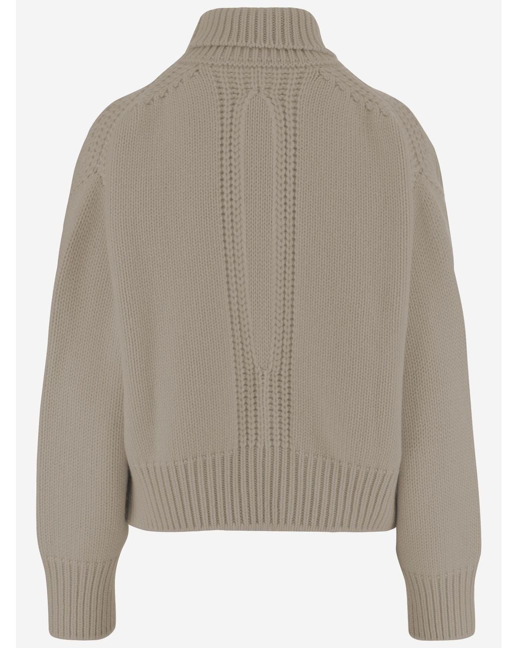 Sa Su Phi Gray Cashmere Turtle Neck Sweater