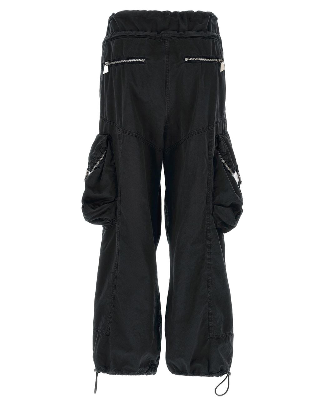 The Attico Black The Attico Cotton Canvas Parachute Cargo Pants